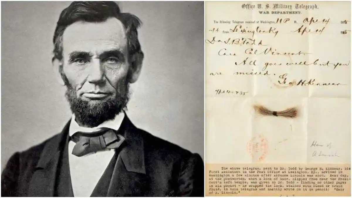 Seikat Rambut Abraham Lincoln yang Diambil Setelah Dirinya Dibunuh Terjual Lebih dari USD 81 Ribu