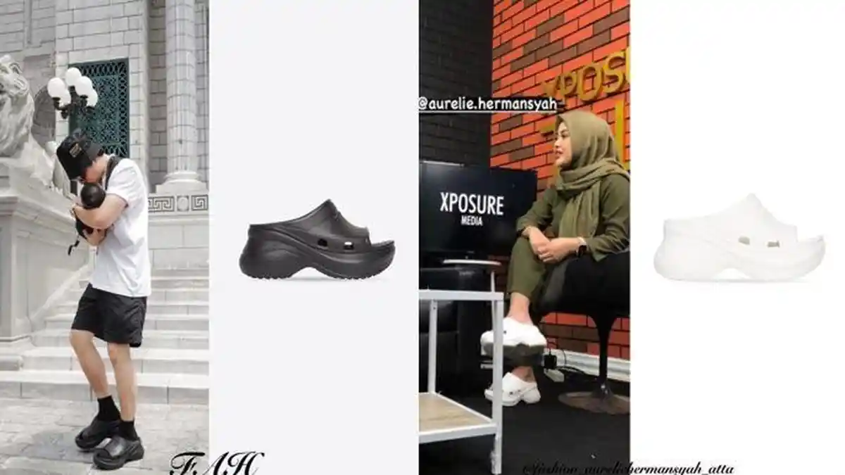 Sandal Crocs Atta Halilintar dan Aurel Hermansyah Capai Harga 8 Jutaan
