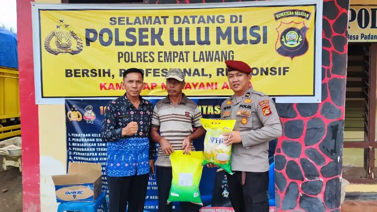 Gerakan Pangan Murah Digelar di Empat Lawang, Polsek Ulu Musi Sediakan 10 Ton Beras SPHP Bulog