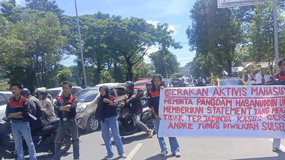 Demo Solidaritas Andrie Yunus Dibubarkan hingga Ponsel Dirampas, Mahasiswa Makassar Lapor Polisi