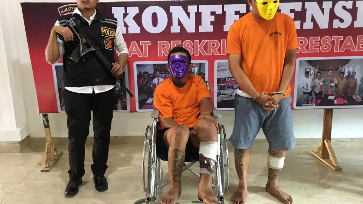 Polisi Amankan Dua Penjambret Ponsel Kepala Ombudsman Sumut