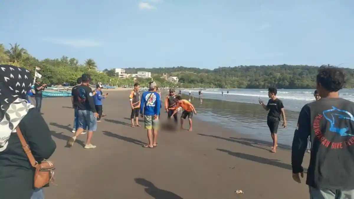 Hafid Pelajar MTS Persis 60 Katapang yang Terseret Ombak di Pangandaran Ditemukan tak Bernyawa