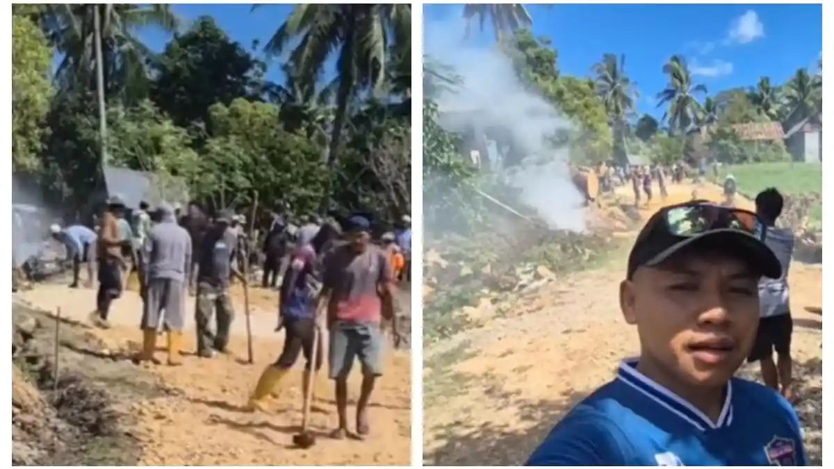 Viral Warga Bulukumba Swadaya Perbaiki Jalan Rusak, Pemkab: 663 Kilometer Rusak - Tribun-timur.com