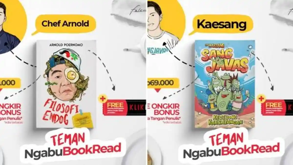 Kaesang Pangarep dan Chef Arnold Rilis Buku Jelang Idul Fitri 2021