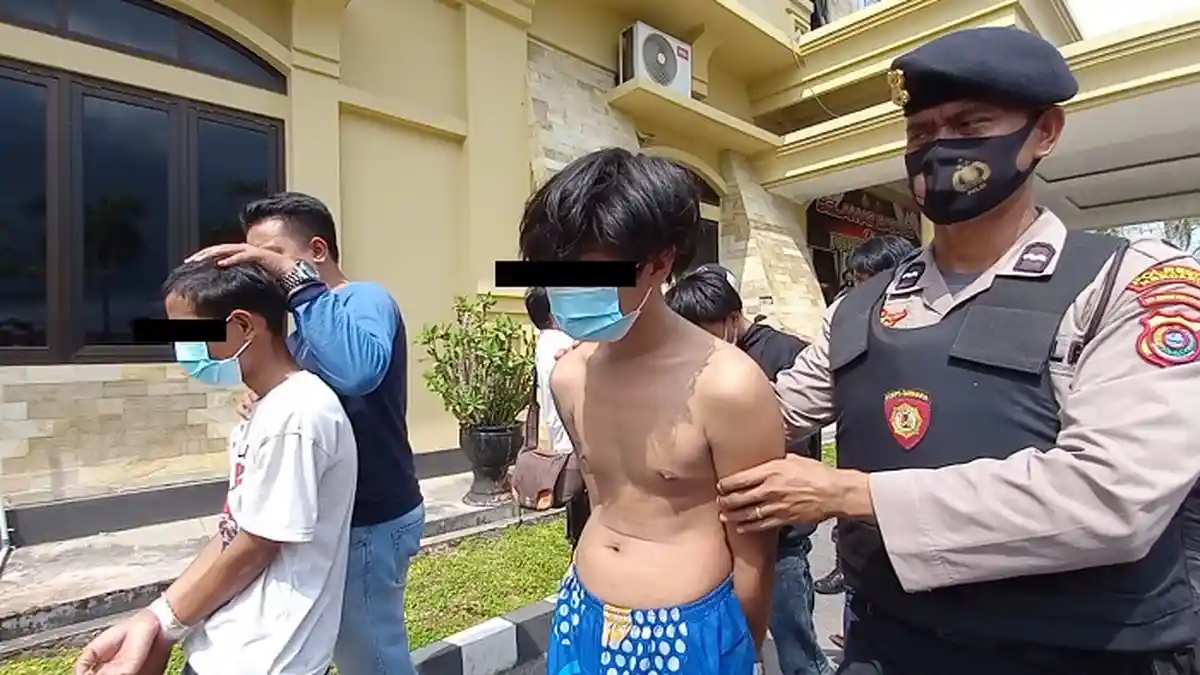 6 Komplotan Pembusur Diringkus Polisi, 5 Positif Narkoba, Barang Bukti Busur dan Ketapel Diamankan