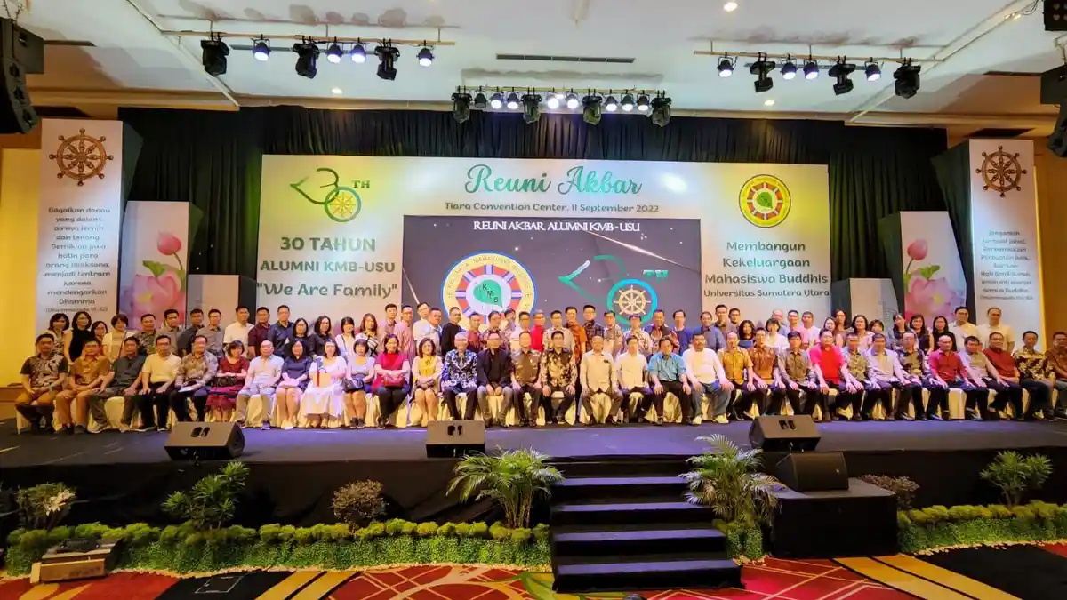 Reuni Akbar Keluarga Mahasiswa Buddhis USU, Berkumpulnya 30 Angkatan, Mulai Alumni Hingga Mahasiswa