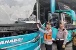 Ramp Check Jelang Lebaran, Petugas Gabungan Periksa Bus Umum di Terminal Pangandaran