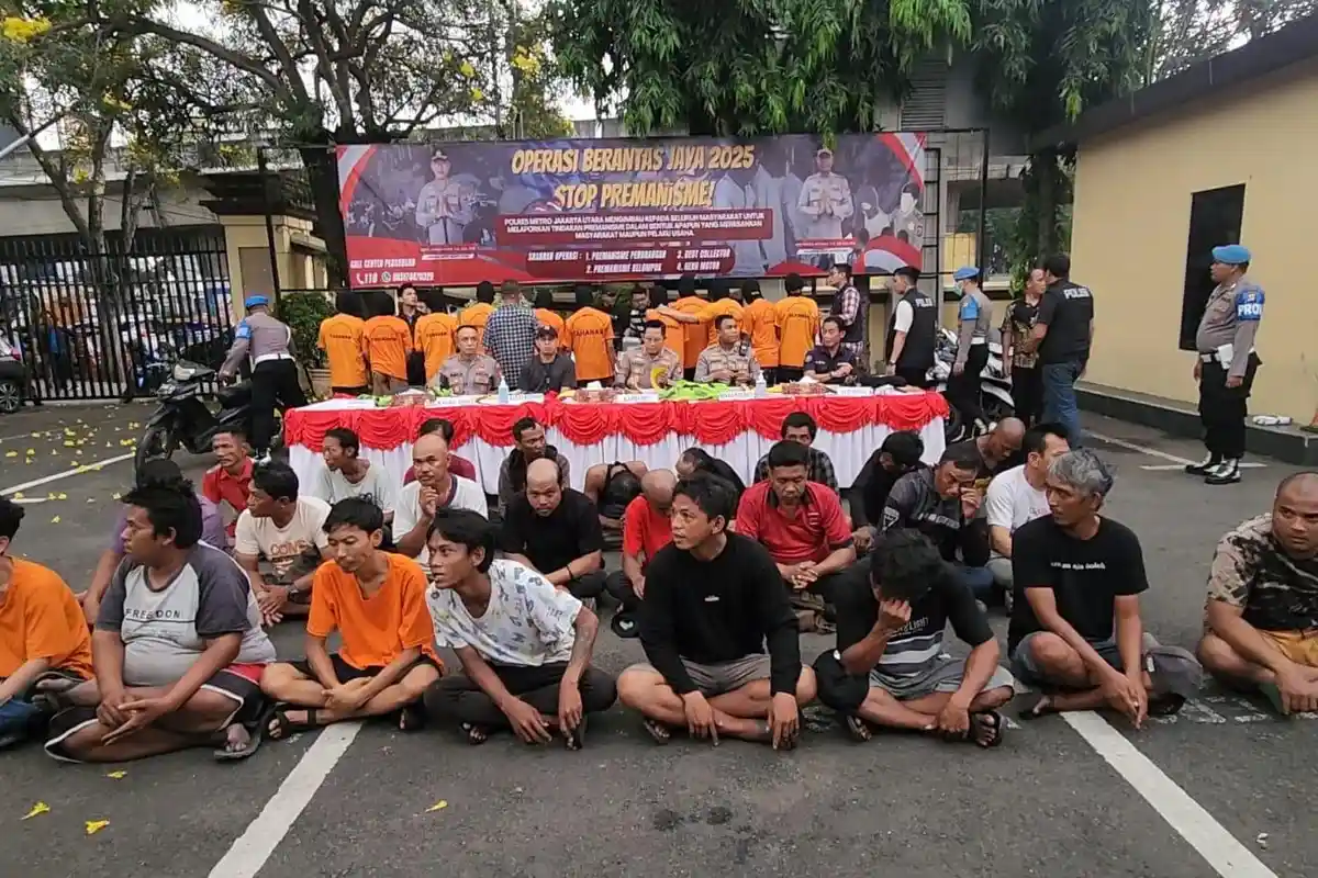 8 Hari Operasi Berantas Jaya di Jakarta Utara, 299 Preman dan Ormas Nakal 'Digulung' Polisi