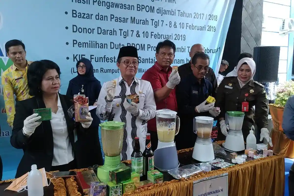 BPOM Jambi Temukan 665 Item Produk Tanpa Izin Resmi BPOM, 70 Persen Produk Kosmetik