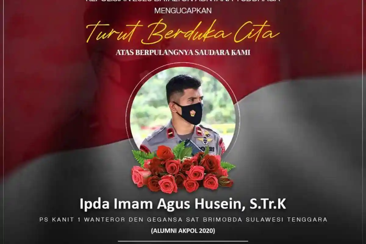 Perwira Brimob Meninggal Dunia Seusai Amankan Aksi Unjuk Rasa Mahasiswa di Kendari