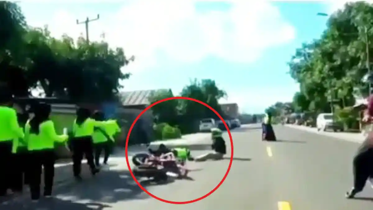 Aksi Galang Dana Diwarnai Kecelakaan, Seorang Pria Tertabrak Pemotor Saat Sedang Berjoget