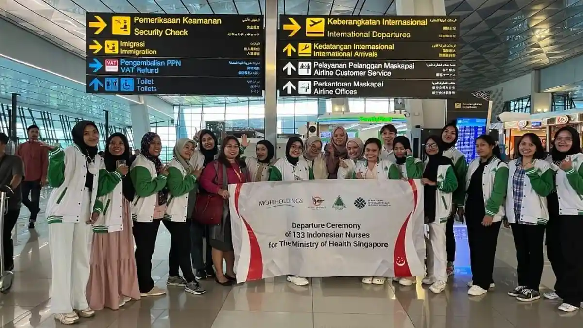 Didukung Kemnaker, Binawan Kirim 133 Tenaga Terampil Sektor Kesehatan ke Singapura