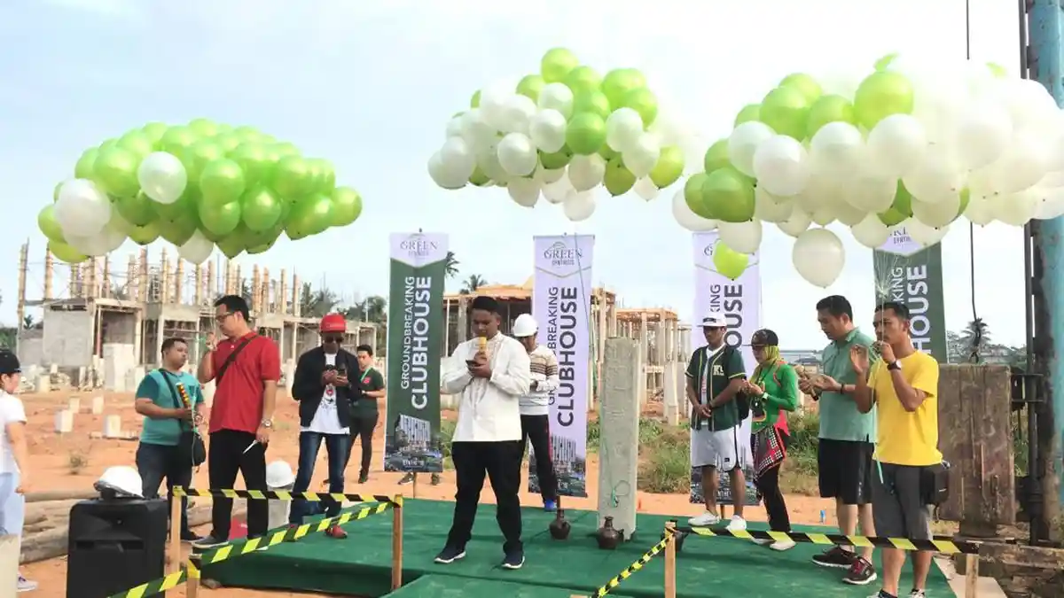 Green Synthesis Mulai Ground Breaking Club House Exclusive di Pontianak, Dilengkapi Kolam Renang