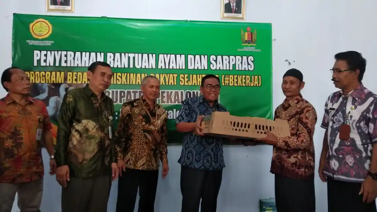 6.580 RTM di Kabupaten Pekalongan Dapat Bantuan Ayam dari Kementan