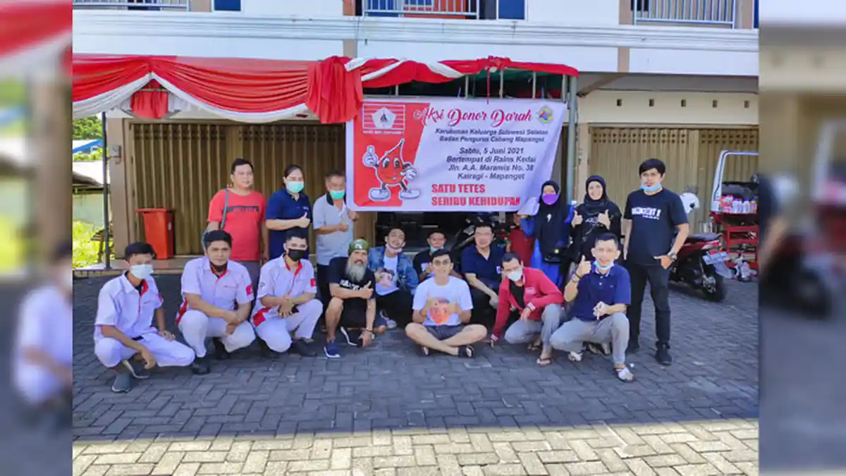 Kerukunan Keluarga Sulawesi Selatan Bantu Sesama Lewat Aksi Donor Darah
