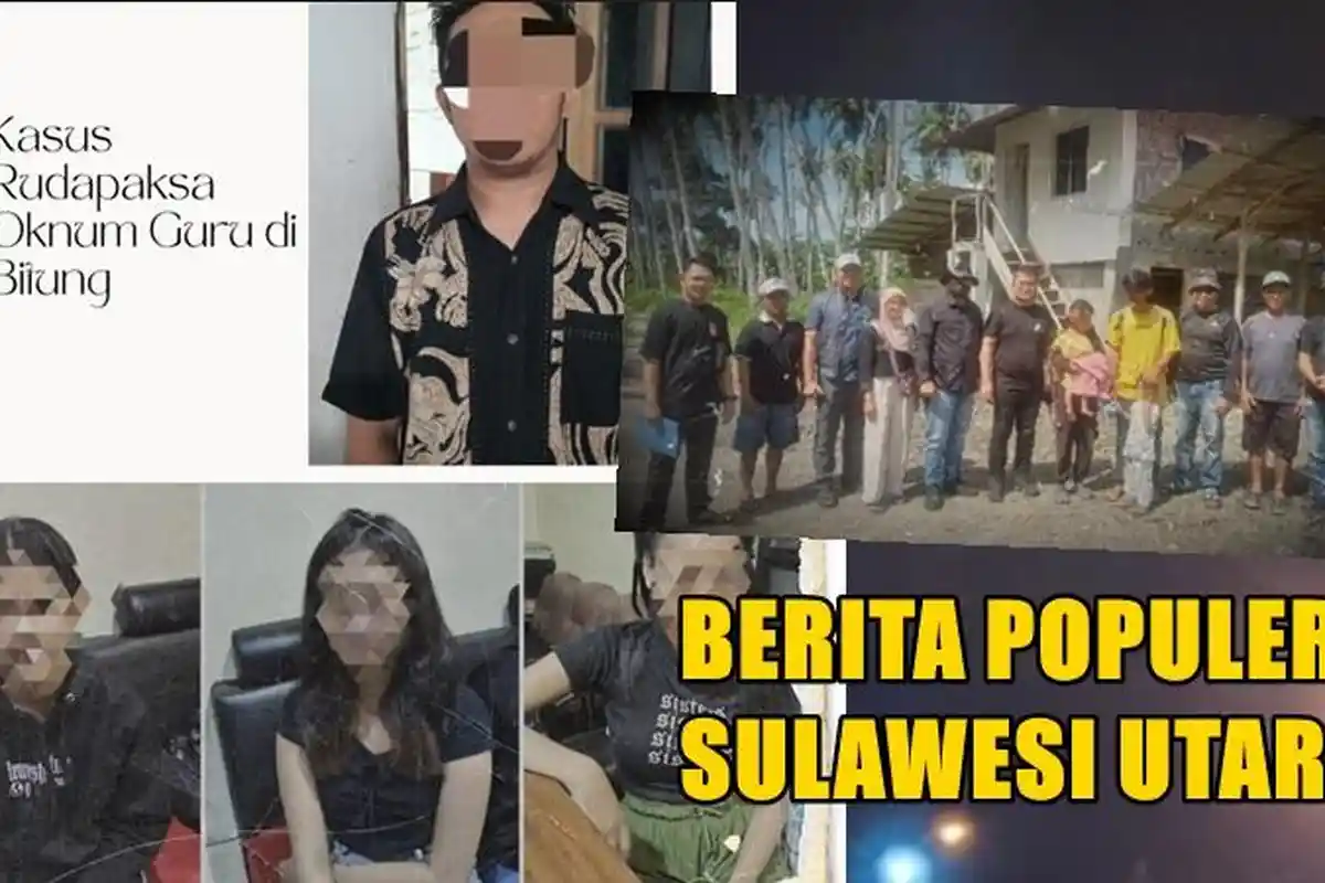 Populer Sulut: Buronan Kasus TPPO Ditangkap di Paret Boltim, Seorang Guru Lecehkan Murid di Bitung