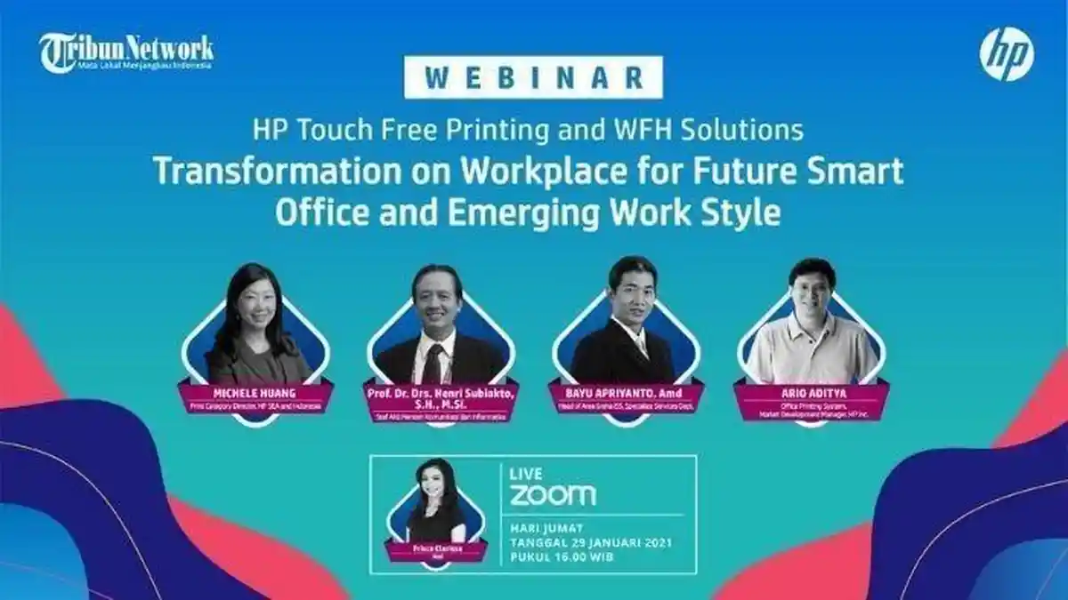 Webinar HP x Tribunnews Jawab Tantangan Smart Office di Era Pandemi