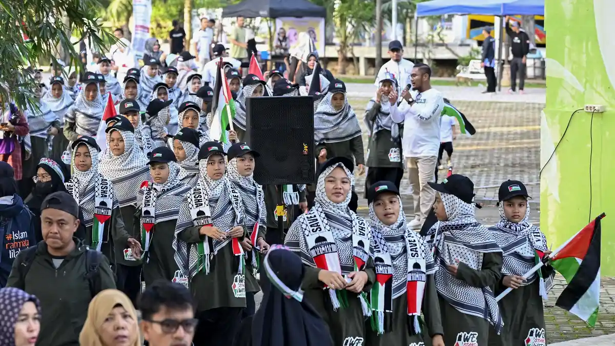 ARABP Gelar Aksi untuk Palestina,  Gaungkan Semangat Perdamaian