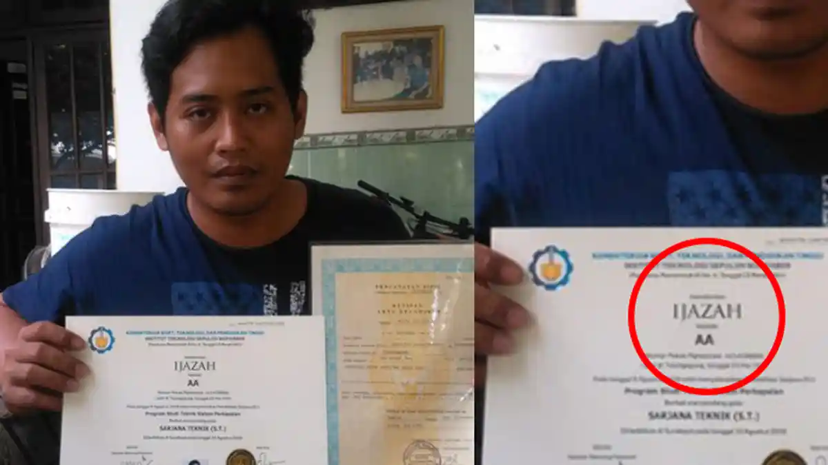 Namanya Viral di Medsos, AA Si Wisudawan ITS Tak Malu Punya Nama 'Aneh', Ternyata ini Artinya