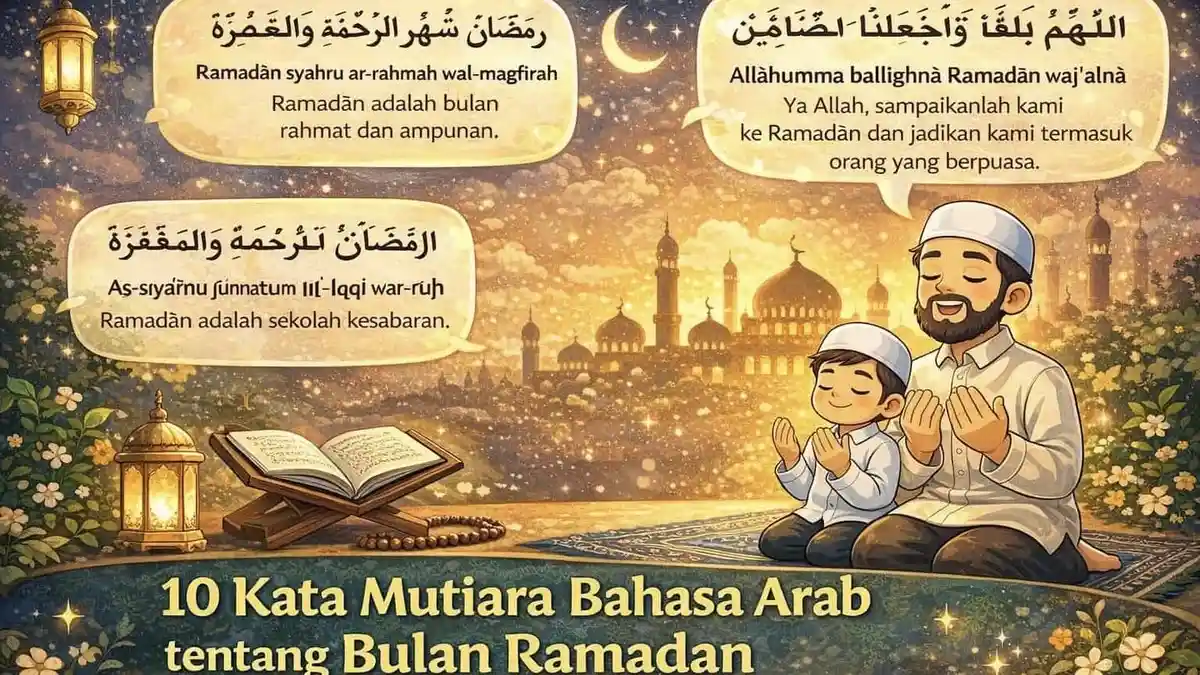 10 Kata Mutiara Bahasa Arab tentang Bulan Ramadan Lengkap dengan Latin dan Arti
