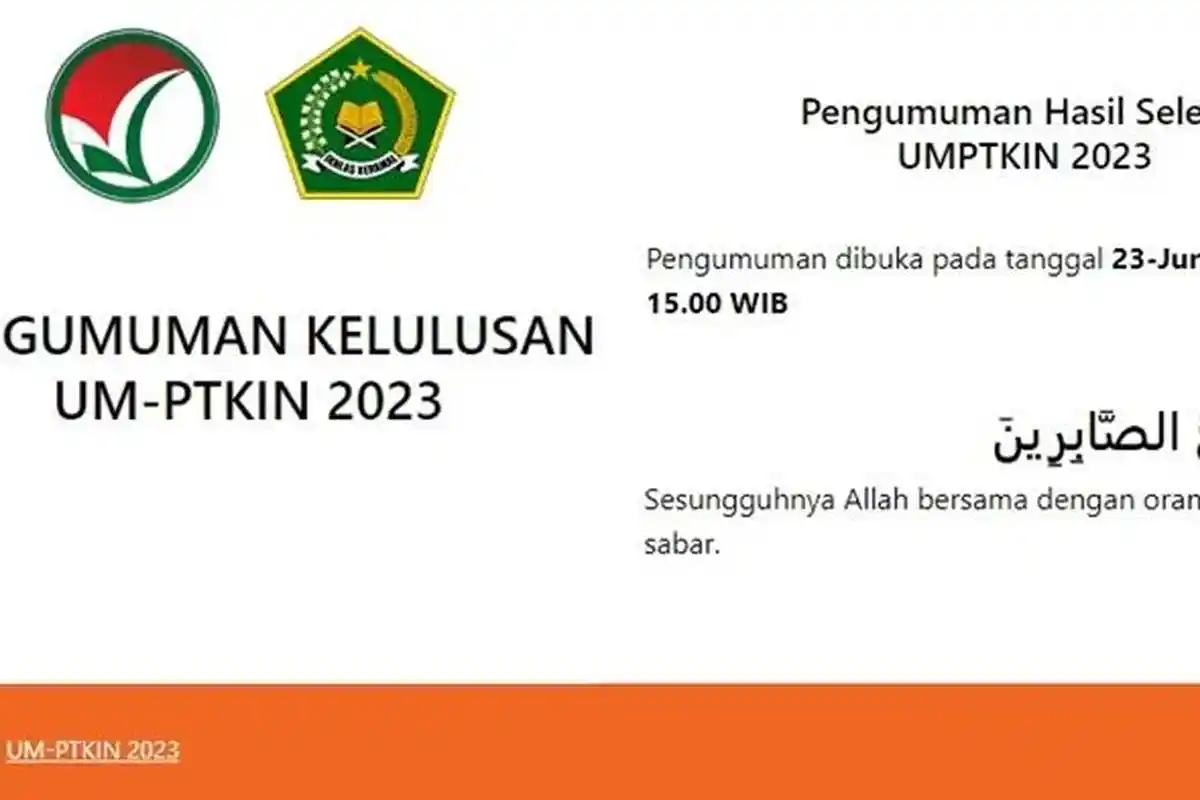 Pengumuman Hasil UM-PTKIN 2023 Jam Berapa? Ini Jadwal Lengkap Beserta Cara Ceknya