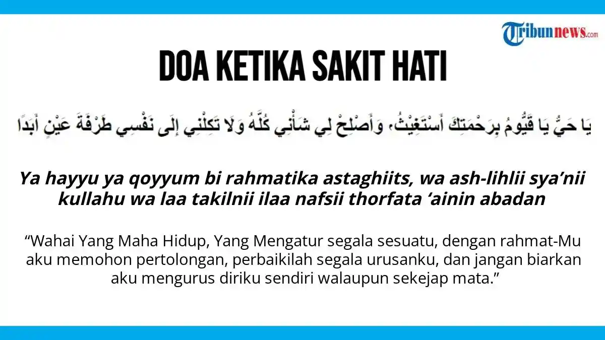 Doa Ketika Sakit Hati Agar Terhindar dari Bisikan Setan