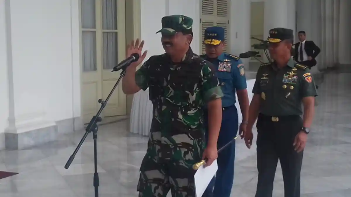 Usai Bertemu Jokowi, Panglima Hadi: Jaga Soliditas TNI-Polri