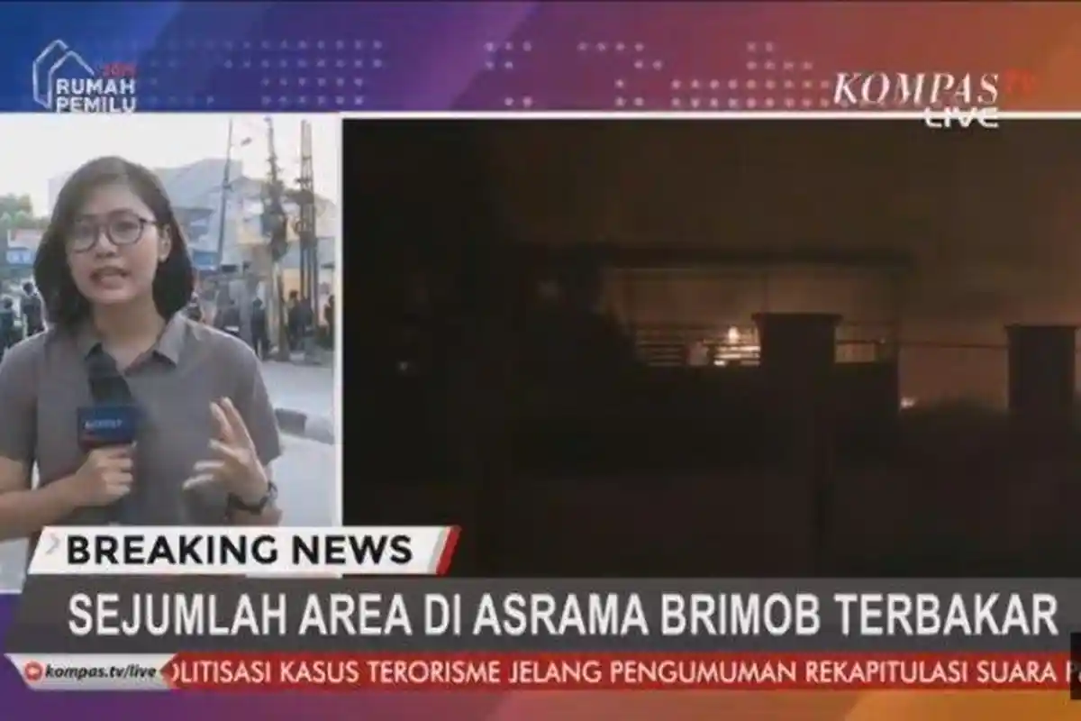 Tengah Melaporkan Rusuh Aksi 22 Mei, Cindy Permadi Reporter Kompas TV Jadi Viral, Ada Lagunya