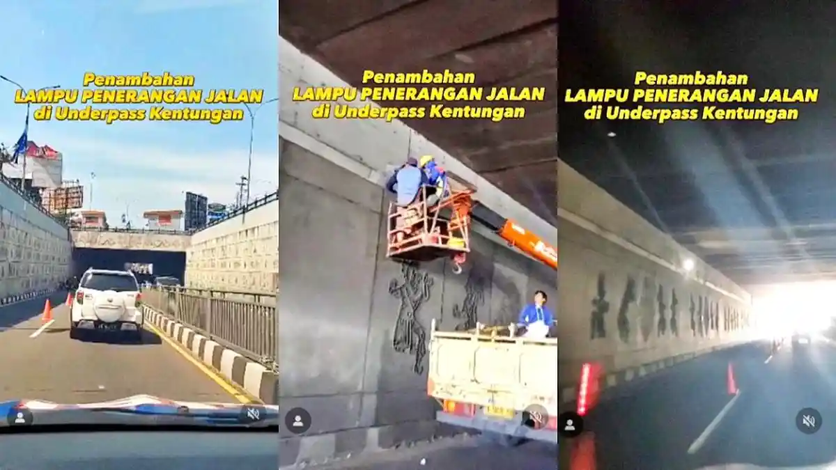 Hari Ini PJN DIY Pasang Lampu Jalan Tambahan di Underpass Kentungan