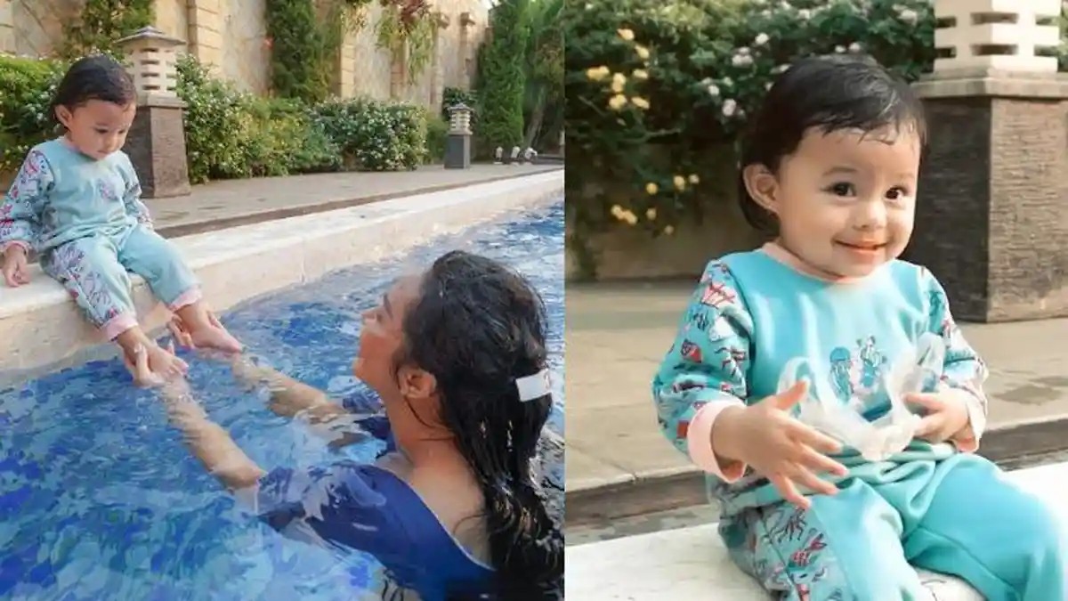 Ameena Berenang Bareng Aurel dan Kris Dayanti, Putri Atta Halilintar Banjir Pujian