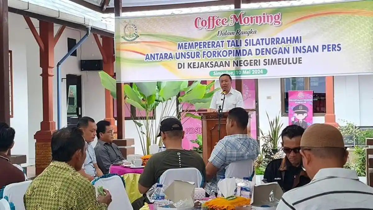 Coffee Morning Forkopimda Simeulue dengan Wartawan, Sinergi Memajukan Daerah