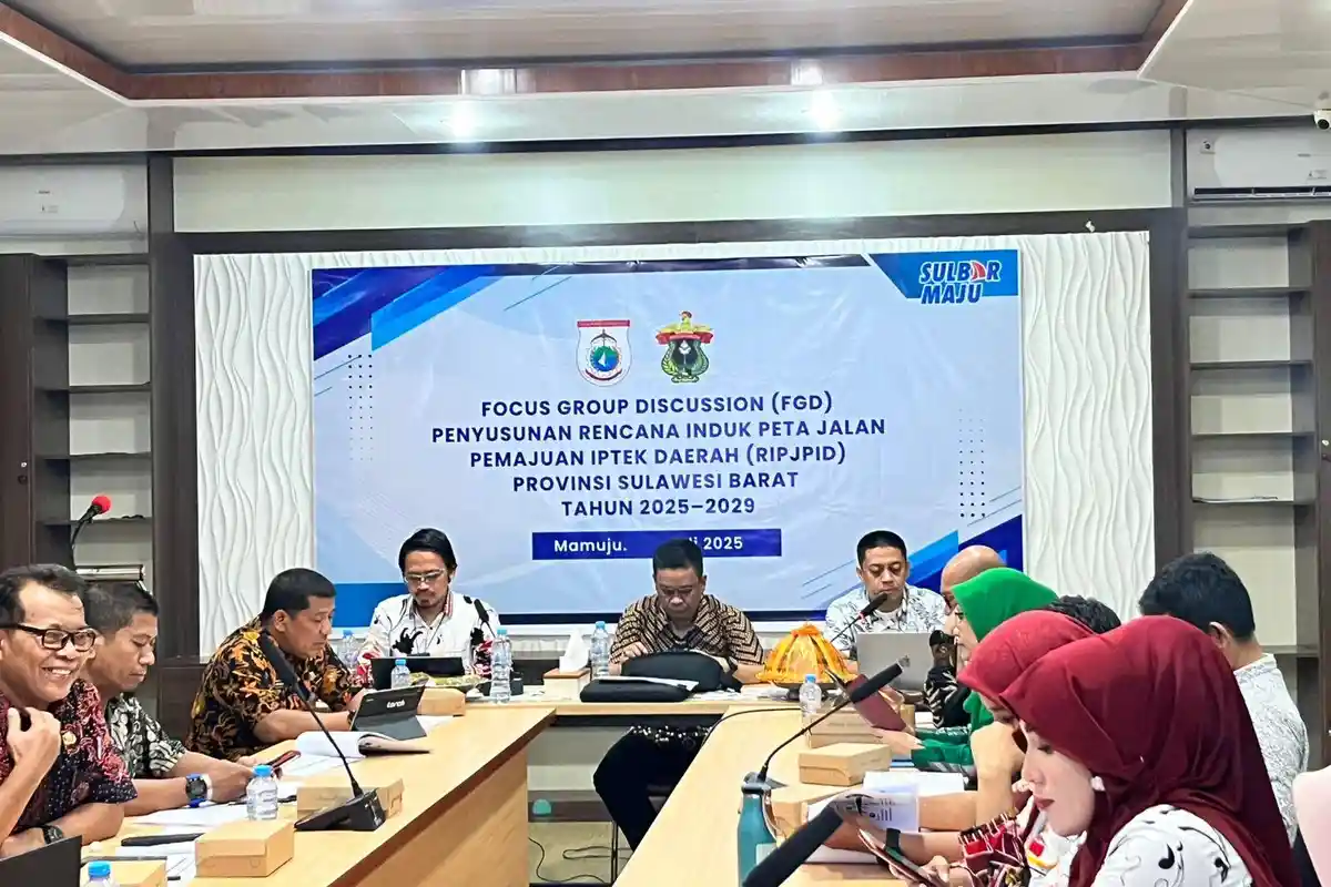 Pemprov Sulbar Susun RIPJPID 2025–2029 untuk Dorong Riset dan Inovasi Berbasis Daerah