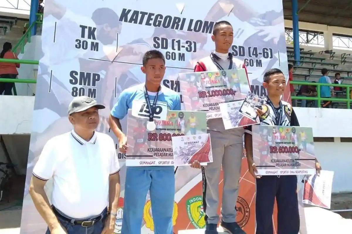 Kejuaraan Atletik Pelajar Makassar 2019 di FIK UNM Sukses Digelar, ini Daftar Pemenangnya