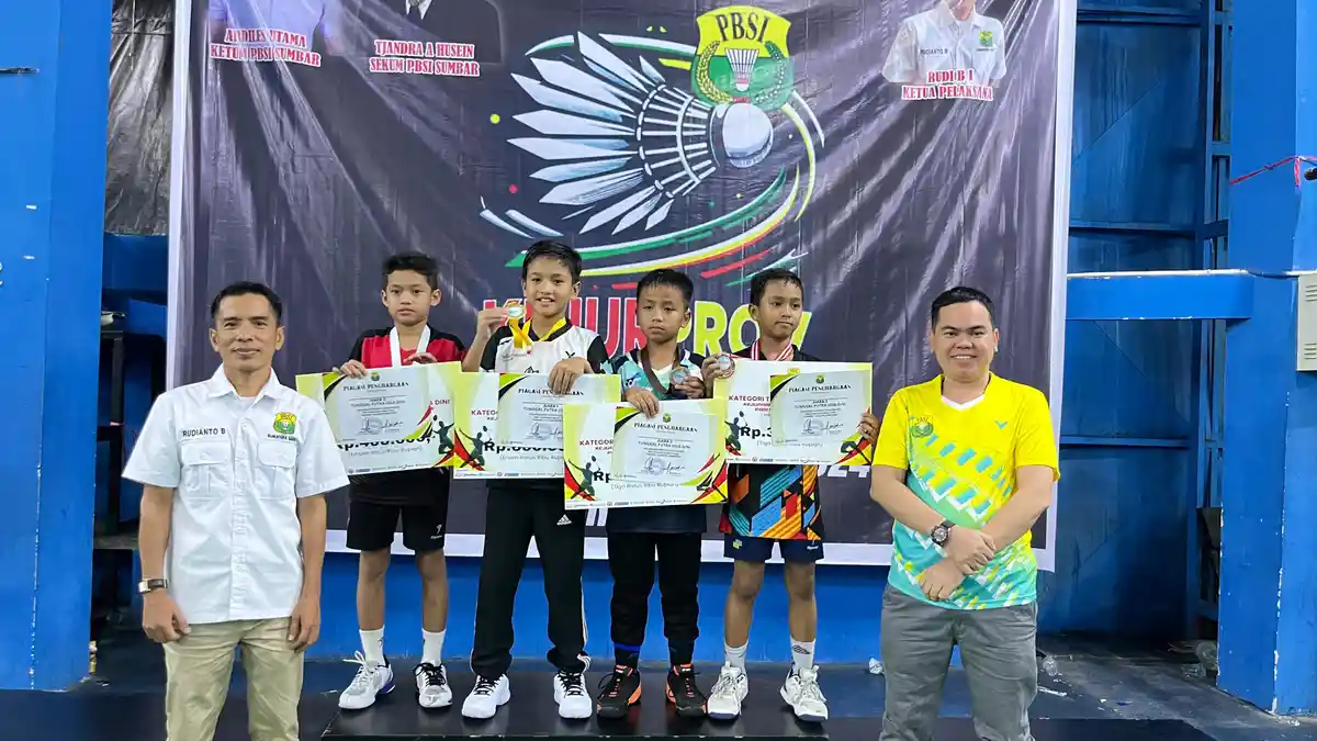 Daftar Lengkap Pemenang Kejurprov Bulu Tangkis PBSI Sumbar 2024, Tersedia 9 Kategori