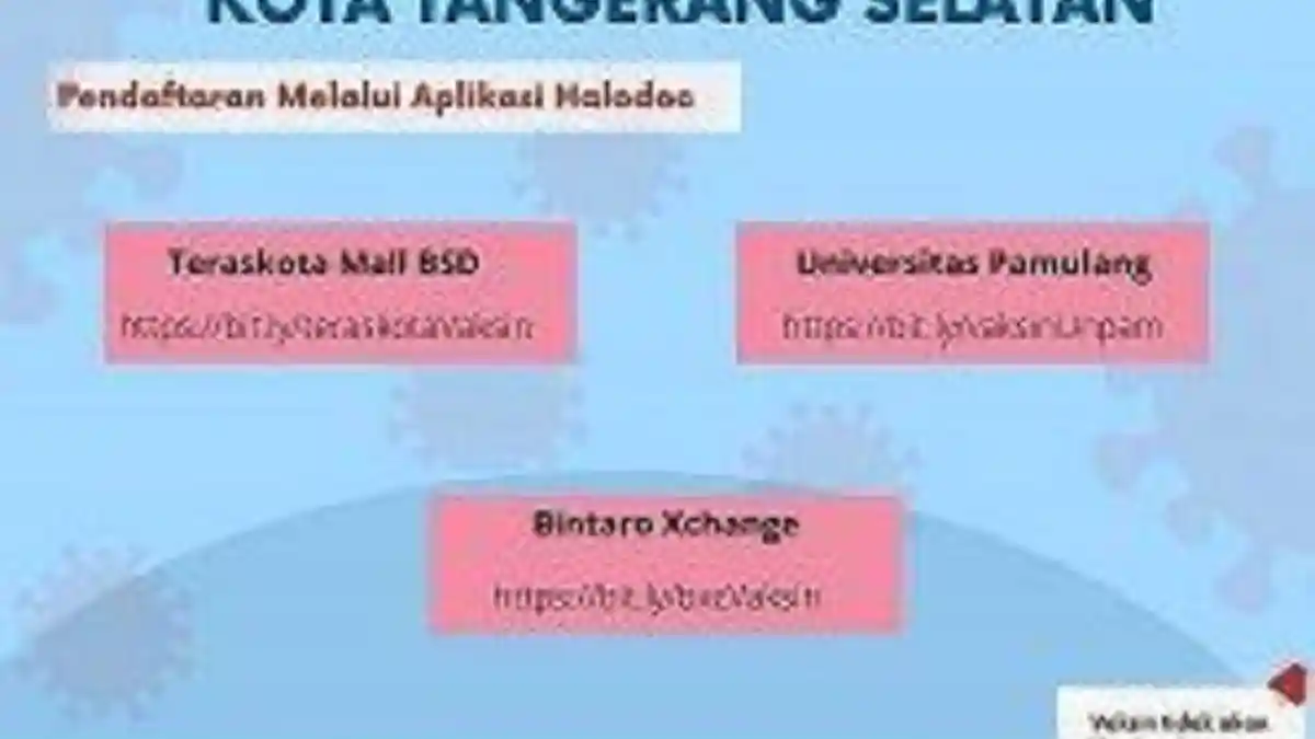 CATAT! Vaksinasi Massal di Kota Tangerang Selatan pada 29 Juni, Berikut Cara dan Syarat Pendaftaran