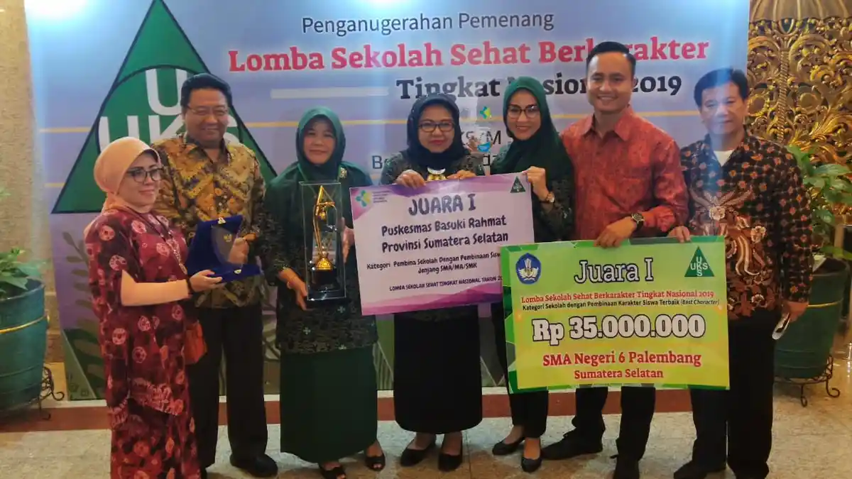 Wakili Sumsel, SMAN 6 Juarai Lomba Sekolah Sehat Tingkat Nasional