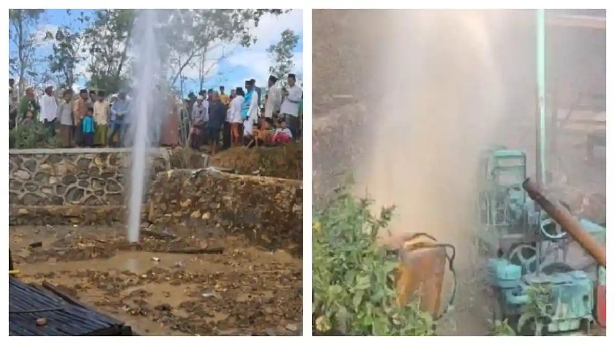 Pengakuan Pemilik Sumur Bor Semburkan Air 20 Meter di Sampang, Sumur Dibor 38 Hari Sedalam 90 Meter
