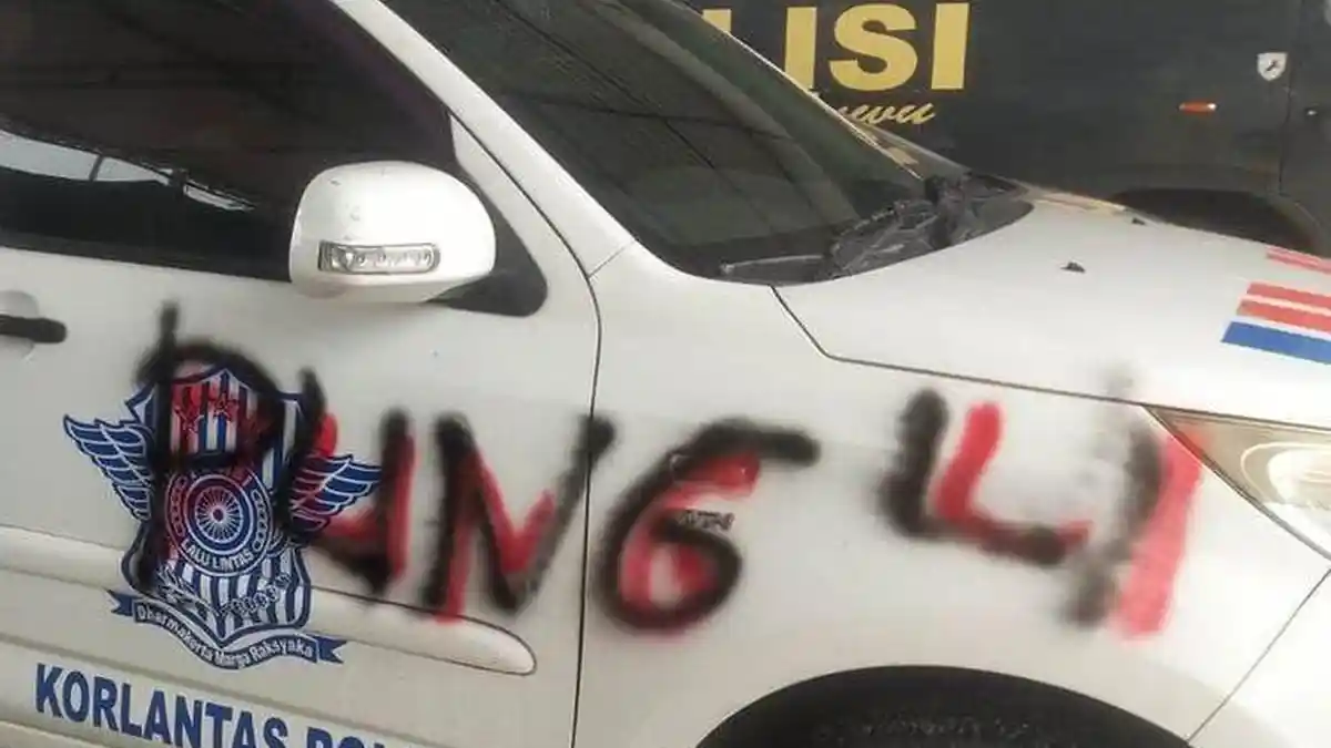 Polisi Coreti Dinding dan Mobil Patroli 'Sarang Korupsi dan Pungli', Aipda HR: Saya akan Buktikan
