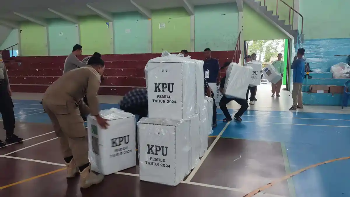 PPK Tanjungpandan Belitung Mulai Terima Pengembalian Logistik Pemilu