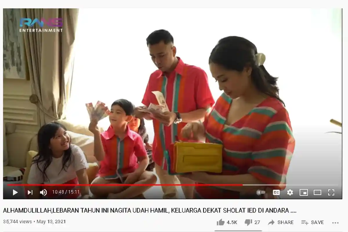 THR Karyawan Rans Uang Jutaan Sampai iPhone 12, Terungkap Besaran THR Rafathar dari Nagita Slavina