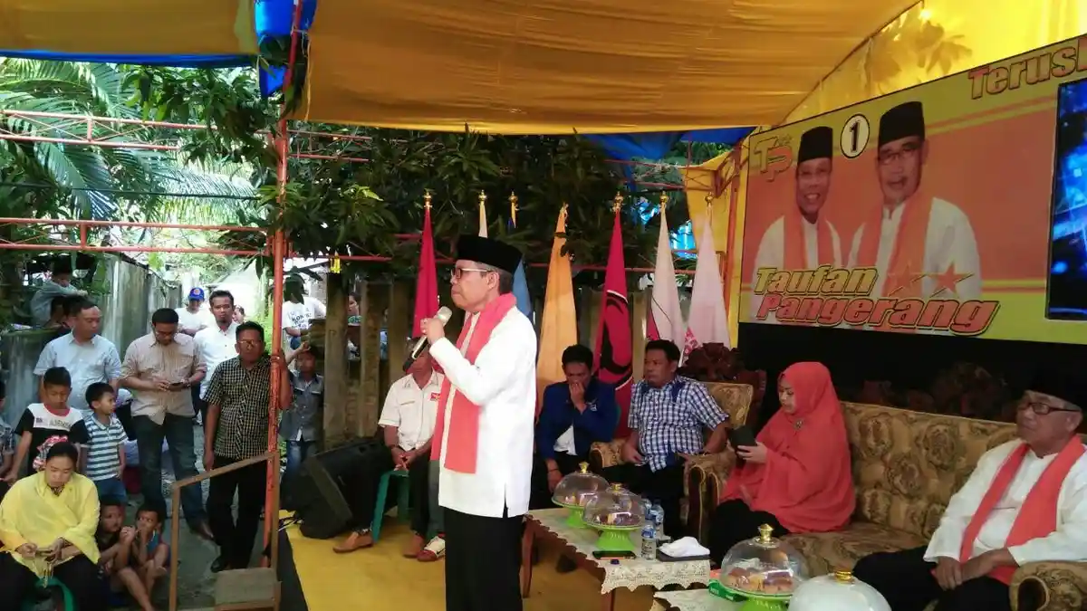 Kampanye di Lapadde, Taufan Pawe Janji Semua Lorong Dibeton