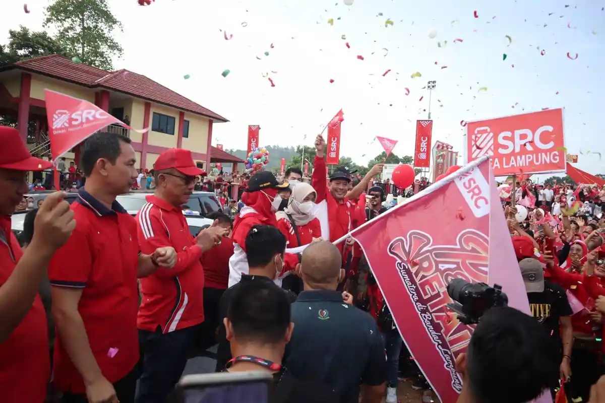 Sepekan Penuh Pesta Retail Sumatera di Bandar Lampung Bersama SRCIS, Semangat 7 Hari Bawa Perubahan  - Jalan-sehat-bersama-Eva-Dwiana.jpg