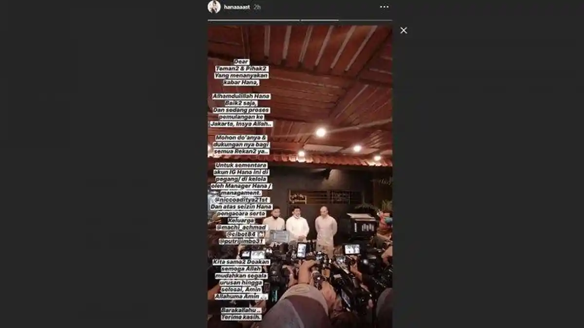 UPDATE Kabar Mengejutkan Hana Hanifah, Manajer Klaim Tak Terlibat Prostitusi, Kini Proses Pemulangan