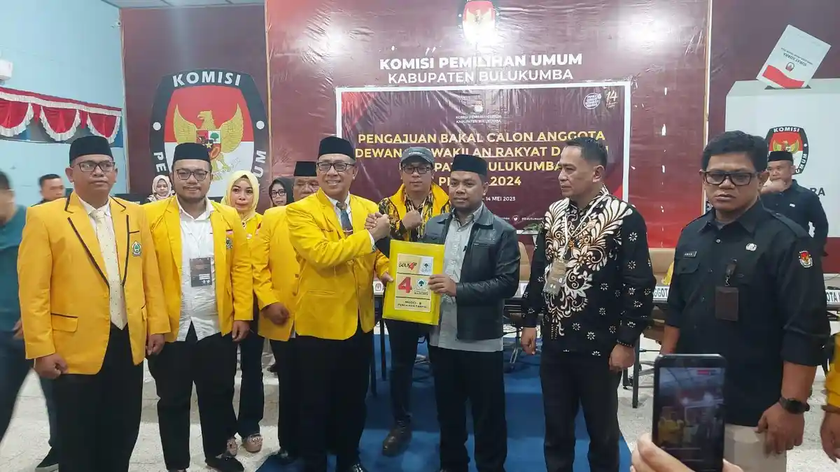 Golkar Bulukumba Daftar 40 Calegnya ke KPU, 1 Diantaranya Mantan Calon Bupati