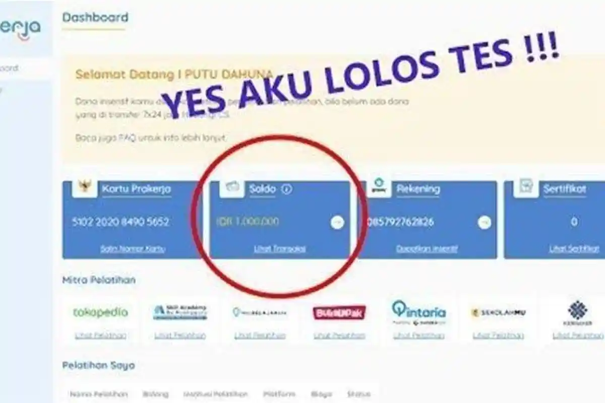 Cara Mengetahui Lolos Kartu Prakerja Gelombang 13 atau Tidak, Login https://dashboard.prakerja.go.id