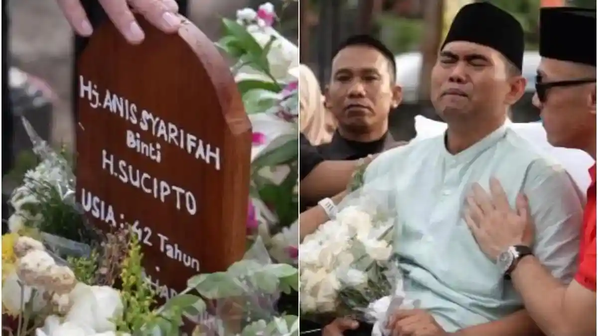 Bos Rokok HS Akhirnya Ziarah ke Makam Istri, Menangis dan Sampaikan ...