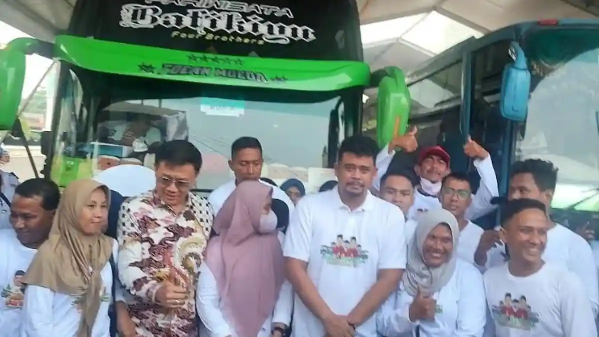 2.264 Orang Berangkat Mudik Gratis Pemko Medan Hari Pertama, Bobby Nasution Wanti-wanti Semua Supir