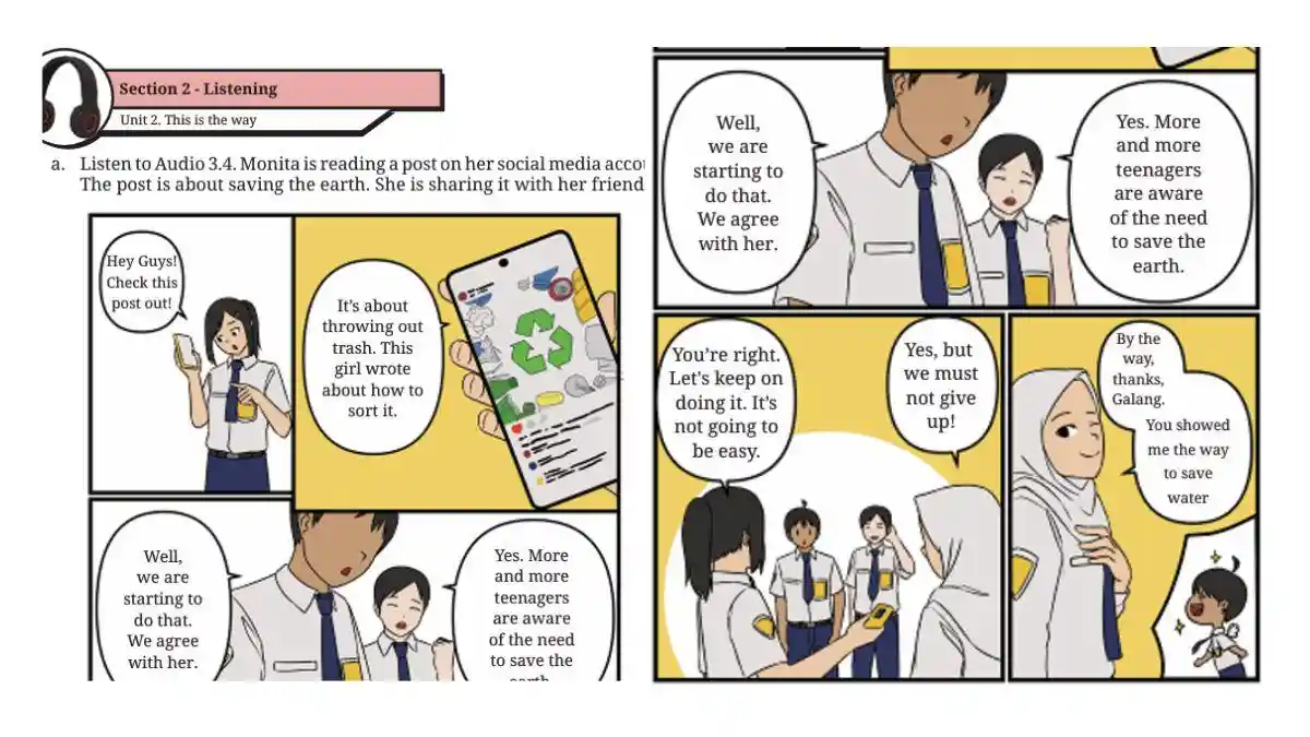Kunci Jawaban Bahasa Inggris Kelas 8 Halaman 151 Kurikulum Merdeka, Who Is Reading a Post?