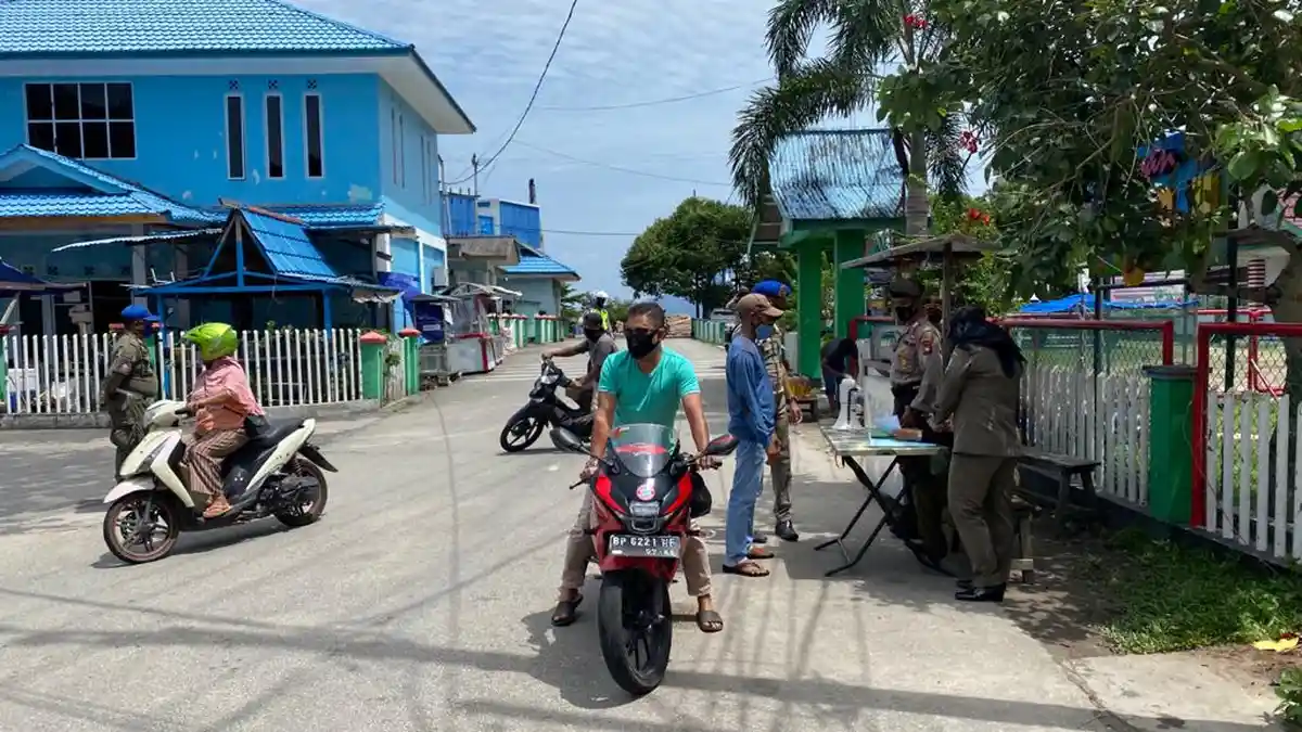 Tak Pakai Masker, Sejumlah Pengendara Motor di Anambas Terjaring Operasi Yustisi