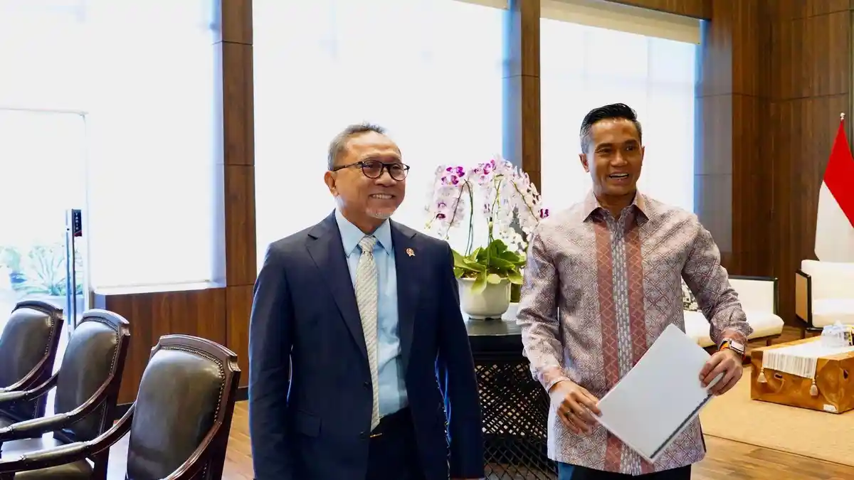 Mendag Zulkifli Hasan Terima Kunjungan Silaturahmi Anindya Bakrie, Ini yang Dibahas